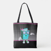 Schulbuch Cartoon Lehrer Student Tote Bag Tasche (Rückseite)