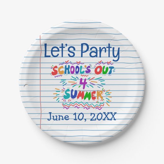 Schulbuch Pappteller (Vorderseite)