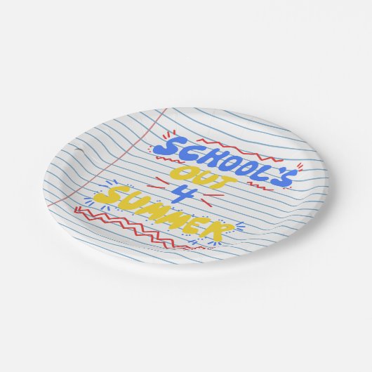 Schulbuch Pappteller (Schrägansicht)