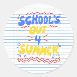 Schulbuch Runder Aufkleber