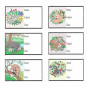 Schulbuchaufkleber Aufkleber (Vorderseite)