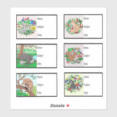 Schulbuchaufkleber Aufkleber (Blatt)