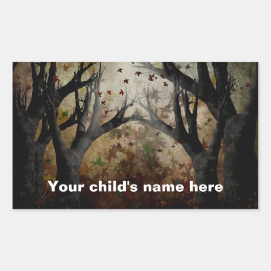 Schulbuchaufkleber Rechteckiger Aufkleber (Vorderseite)