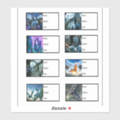 Schulbücher - Avatar Aufkleber (Blatt)