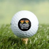 Schulbücherei am letzten Schultag Golfball (Insitu T-Shirt)
