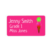 Schulbücheretiketten Adressaufkleber (Vorne)