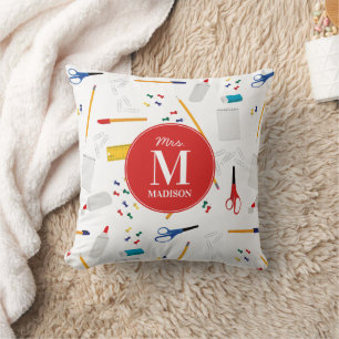 Schulbüro & Bastelzubehör Muster Monogramm Kissen