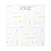 Schulbüros - Geschenke für Musterlehrer Notizblock (Vorderseite)