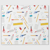 Schulbüros und Handwerksbedarf Muster Geschenkpapier (Flach)