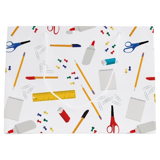 Schulbüros und Handwerksbedarf Muster Große Geschenktüte (Vorderseite)