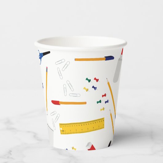 Schulbüros und Handwerksbedarf Muster Pappbecher (Vorderseite)