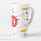 Schulbüros und Handwerksmaterial Mustermonogramm Milchtasse (Rechte Ecke)