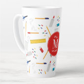 Schulbüros und Handwerksmaterial Mustermonogramm Milchtasse (Linke Ecke)
