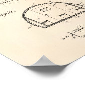 Schulbus 1937 Patent Art Old Peper Poster (Ecke)