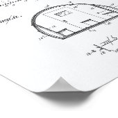 Schulbus 1937 Weißbuch zum Thema "Patentkunst" Poster (Ecke)