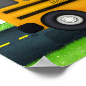 Schulbus 6 Foto Frame Custom Kid's Erinnerungen Poster (Ecke)