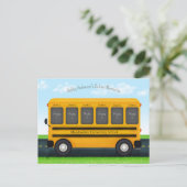 Schulbus 6 Foto Frame Custom Kid's Erinnerungen Postkarte (Stehend Vorderseite)