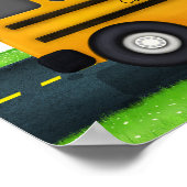 Schulbus 6 Foto Frame Maßgeschneiderte Freundinnen Poster (Ecke)