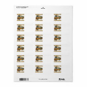 Schulbus Adressaufkleber (Vorne)