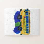 Schulbus an einem Schultag Puzzle (Horizontal)