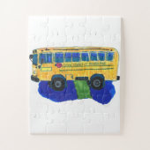 Schulbus an einem Schultag Puzzle (Vertikal)