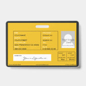 Schulbus Ausweis (Rückseite)