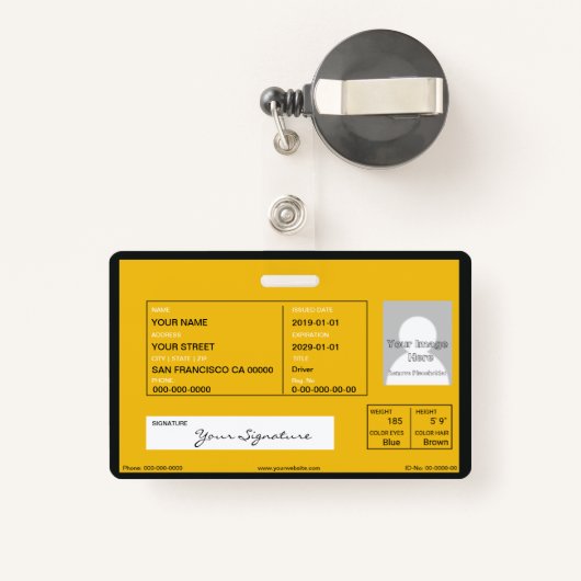 Schulbus Ausweis (Rückseite mit Rechteck)