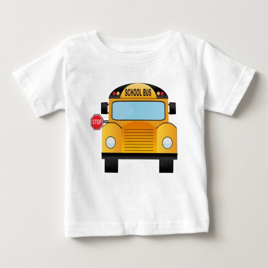 Schulbus Baby T-shirt (Vorderseite)