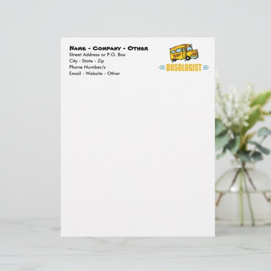 Schulbus Briefkopf (Stehend Vorderseite)