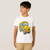 Schulbus-Cartoon T-Shirt (Vorne ganz)
