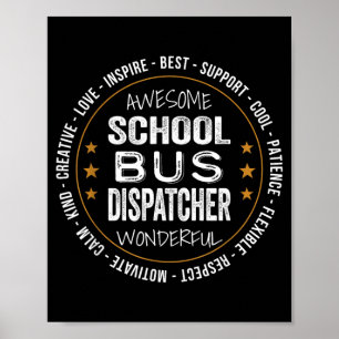 Schulbus-Dispatcher-Geschenke Appregovernment Poster