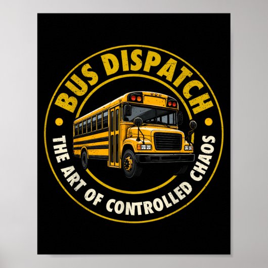 Schulbus Dispatcher Poster (Vorne)