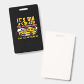 Schulbus - es ist groß ausweis (Vorder- & Rückseite)