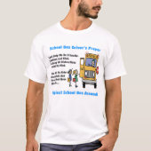 Schulbus-Fahrer-Gebets-T-Shirt T-Shirt (Vorderseite)