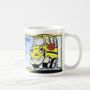 Schulbus-Fahrer Kaffeetasse