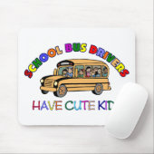 Schulbus-Fahrer Mousepad (Mit Mouse)