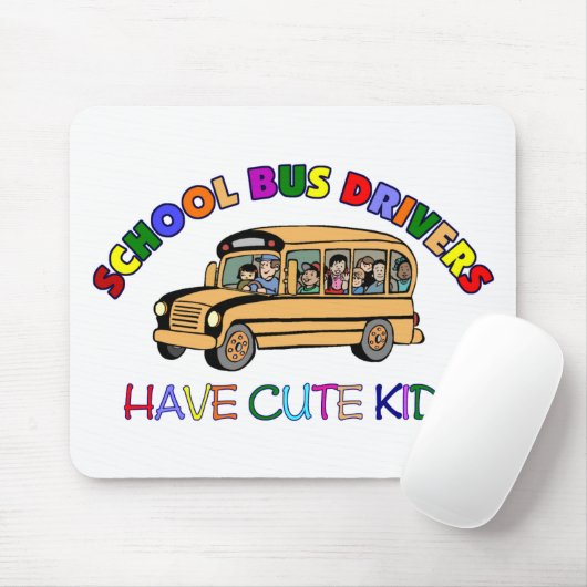 Schulbus-Fahrer Mousepad (Mit Mouse)