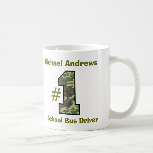 Schulbus-Fahrer V37 der Nr.-eine Kaffeetasse (Rechts)