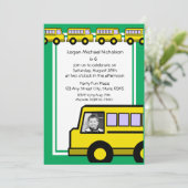 Schulbus/Foto Einladung (Stehend Vorderseite)