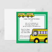 Schulbus/Foto Einladung (Vorne/Hinten)