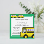 Schulbus/Foto Einladung (Stehend Vorderseite)