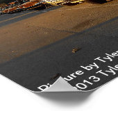 Schulbus-Foto Poster (Ecke)