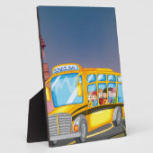 Schulbus Fotoplatte (Seite)