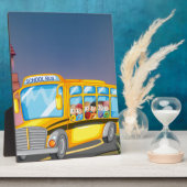 Schulbus Fotoplatte (Seite)