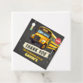 Schulbus - Geburtstagspartplatz Geschenkanhänger (Beispiel)