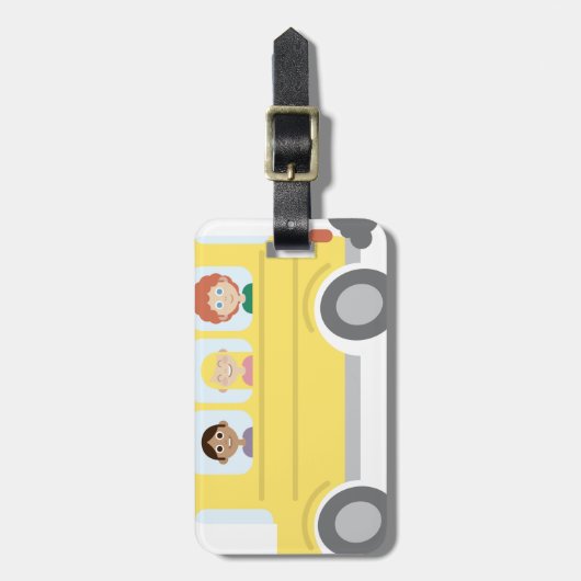 Schulbus Gepäckanhänger (Vorderseite vertikal)