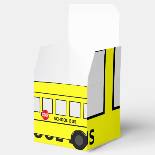 Schulbus Geschenkschachtel (Geöffnet)