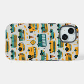 Schulbus iPhone 15 Hülle (Rückseite (Horizontal))