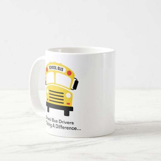 Schulbus Kaffeetasse (Vorderseite Links)