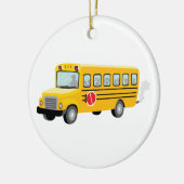 Schulbus Keramikornament (Links)